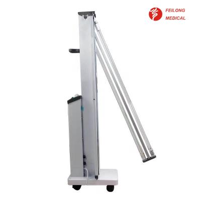 China 360 Degree Adjustable UV Sterilizer Car , Mobile UV Disinfection Lamp Cart for sale