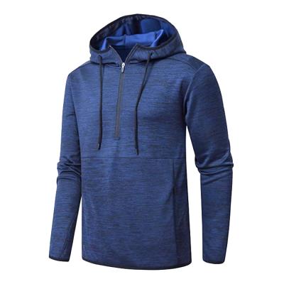 China High Quality Breathable Sweatshirt Men's Hoodies Custom 1 Zipper Tracksuit Fitness Gym OEM Hoodies for sale