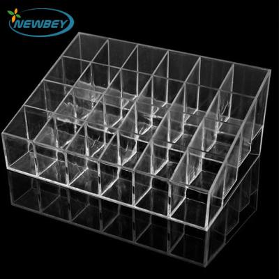 China Large Durable Custom Clear Acrylic Makeup Lipstick Holders for sale