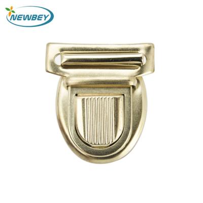 China Push Lock for Handbag Wholesale Custom Hardware Bag Lock Zinc Alloy Metal Bag Lock for sale