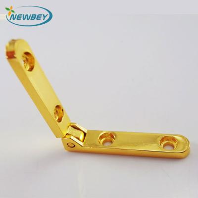 China 90 degree hinges for box decorative shinning gold 90 degreee hinges for box BI102 in 31*31mm for sale