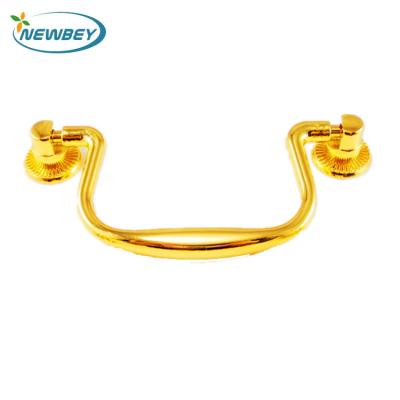 China Metal Box Handle Shinning Gold Metal Box Handle BD201-1 For Fancy Box Case for sale