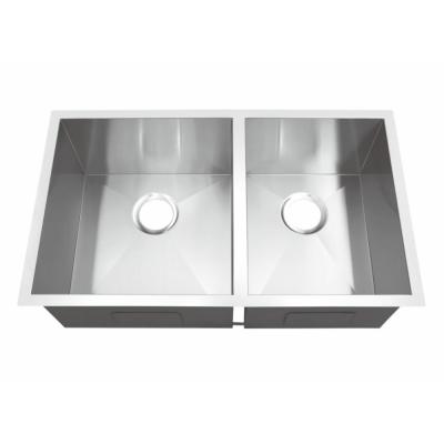 China 5 Years Warranty Undermount Stainless Steel Kitchen Sink With Double Bowl / Drop In Stainless Steel Kitchen Sink for sale