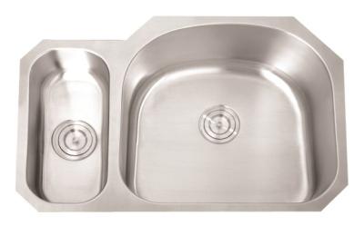 China 304 Stainless Steel Double Bowl Kitchen Sink 16G Thickness With Long Lifespan for sale