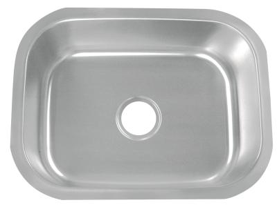 China Durable Single Bowl Kitchen Sink With Easy Cleaning 15 Mm Radius Curved Corners for sale