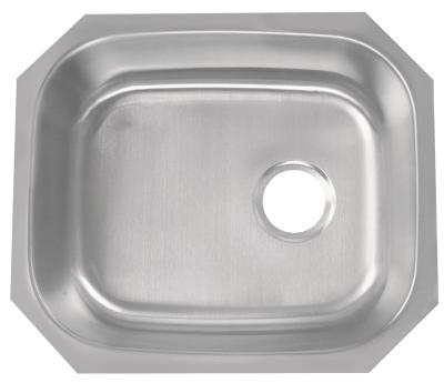 China 16 Gauge Single Bowl Stainless Steel Sink , 21