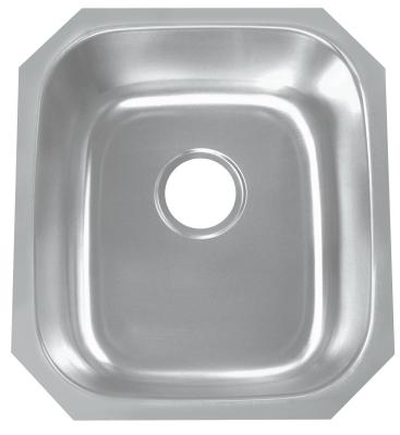 China 18'' Single Bowl Sink Stainless Steel , Single Bowl Sink Unit For Kitchen for sale