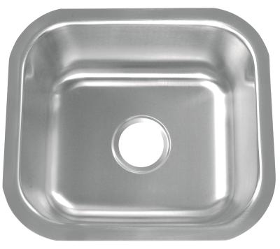 China 16 Gauge SS Single Bowl Kitchen Sink With Easy Cleaning Corners for sale