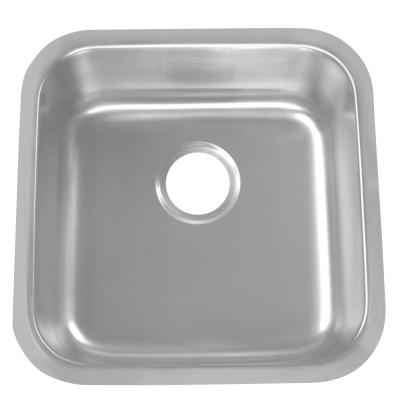 China Rectangular Single Bowl Kitchen Sink With Brushed - Satin Finish Surface for sale