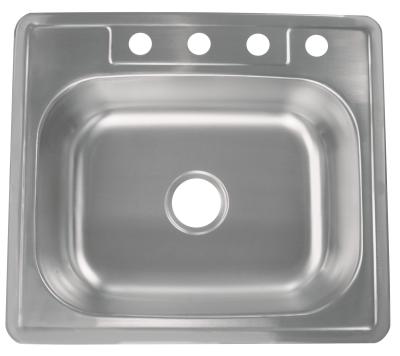 China Commercial Undermount Single Bowl Kitchen Sink 25