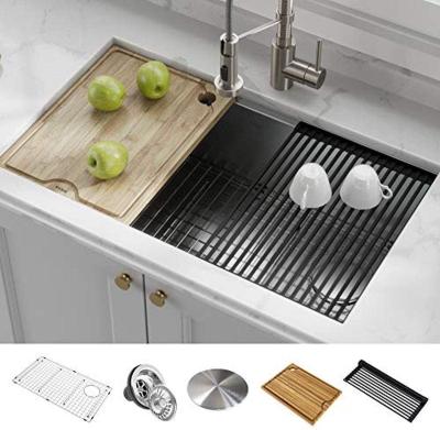 China Standard Size Stainless Steel Kitchen Workstation Sink With Accessories for sale