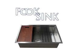 Fook stainless steel workstation sink, ledge sink, step sink, undermount