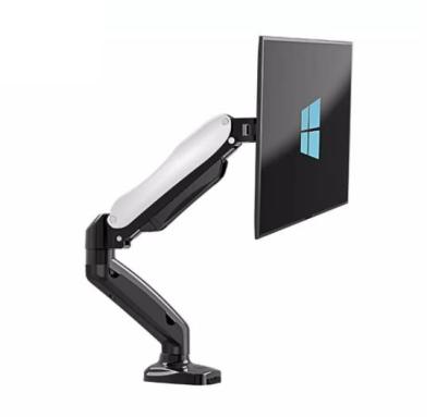 China Latest Design New Arrival Alu Double Monitor Arm Steel Plastic Bracket Arm for sale