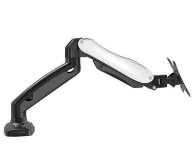 China Good Quality Alu Shock Absorber Double Monitor Arm Steel Plastic Wall Mount Monitor Arm for sale