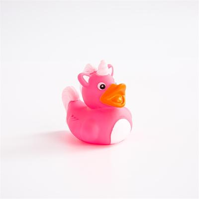 China Baby Toy New Designed Pet Rubber Small Cognitive Floating Toy Rubber Duck Bulk Bath for sale