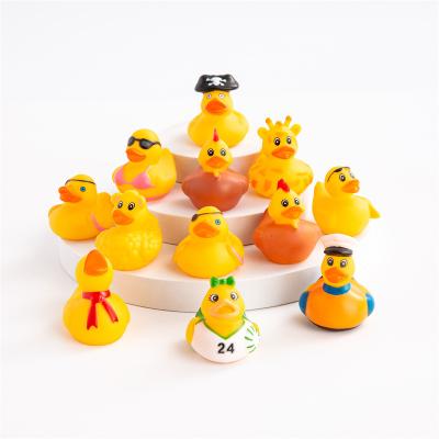 China Toy Top Fashion Floatable Soft Cognitive Floating Duck For Children Squeaky Rubber for sale