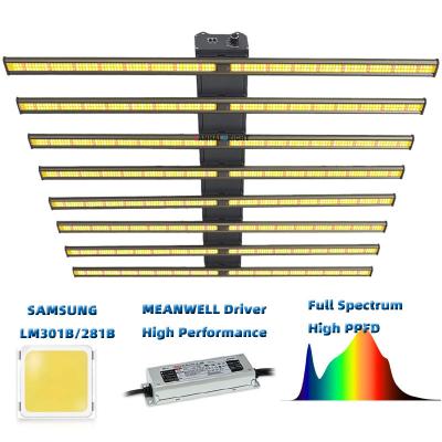 China Seed Starting Lanhai Factory Sale 8/10/12 Bars 800W 1000W 1200W Full Spectrum Samsung lm301h Led Growing Light for sale