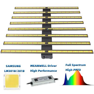 China Seed Starting 2023 New Design Commercial Bar 8 10 800 1000 1200 Watt Samsung LM 301B 301H Led Grow Light Bar for sale