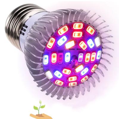 China Seed Starting Hydroponic Horticulture Grow Bulb 28W 5730 LED e27 Watt 28 Pcs Growing LED Lights For Plant Growth for sale