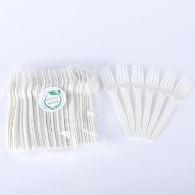 China Wholesale Customized Disposable Portable Mini Cake Fruit Pla Fork Disposable Fork for sale