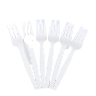 China Food grade disposable dinner fork chopstick spoon set pla disposable fork for sale