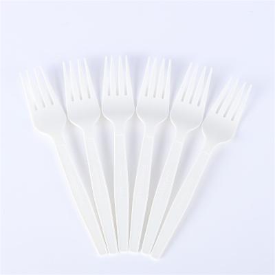 China Customized High Quality Eco-Friendly Pla Fork Chopstick Portable Spoon Set Disposable Pla Fork for sale