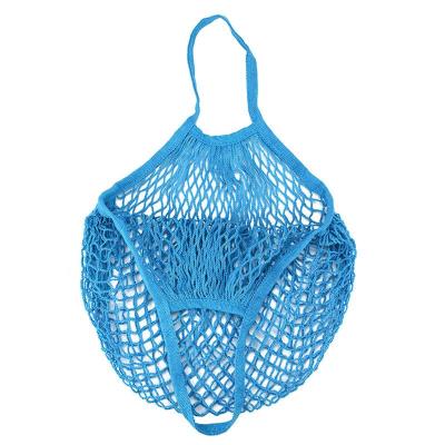 China 100% Organic Cotton Cotton Mesh Bag Drawstring Shopping Promotional Mesh Bag for sale