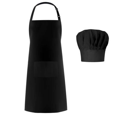 China Plain Dyed Best Quality Cotton Polyester Cooking Apron For Promotion for sale