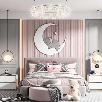 China 100% Handmade Moons and Wrought Iron Elephant Wall Decor Iron Handwork Display Modern Kids Wall Decor Bedroom Design Ideas for sale