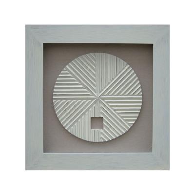 China Australia 800*800 Modern High Quality Custom Wholesale White Deep Wooden Wall Art 3D Square DIY Shadow Boxes Photo Frames for sale