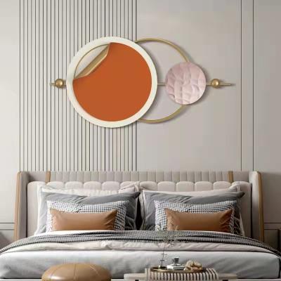 China Transitional Luxury Metal Wall Designs Art Home Decoration 3d Round Shape Decor for sale