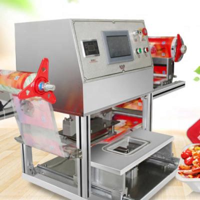 China Desktop fast food food box/tray sealing machine/tray sealer for sale