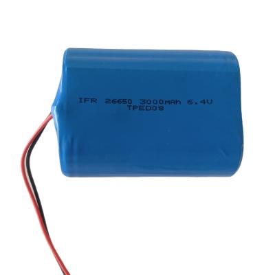 China Power LiFePo4 6.4V 3AH Battery Pack For Ups System / Emergency Startup Power / Energy Storage for sale