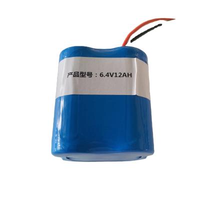 China Solar Powered Tools 6.4V 12AH Lithium Battery Pack FO rLithium Lamp System for sale