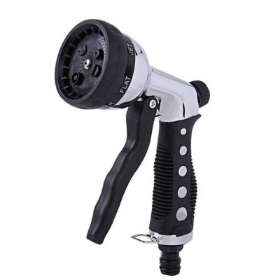 China Variable Multi-Function Adjustable Hand Sprayer Stream Controls High Pressure Garden Water Spray Gun With Hose Connector for sale