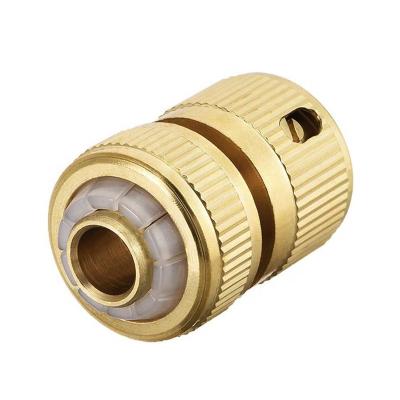 China Brass Garden 1/2-Inch Hose Connector With Automatic Water Shutoff for sale