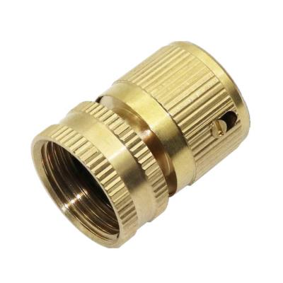 China Quick Plug And Unplug Garden Hose Swivel Brass Copper Connector With 3/4 Inch Female Thread for sale