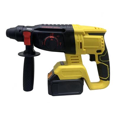 China OEM 36V Brushless Heavy Duty Battery Hammer Drill Impact Rotary Cordless Hammer Drill For Stone Marble 2000m/Ah for sale