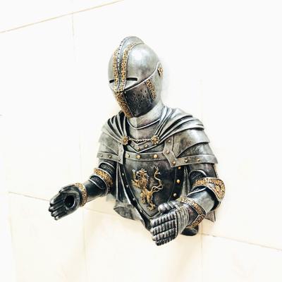 China 3D Armor Knight Toilet Paper Holder Modern Wall Mounted Tissue Paper Roll Holder Home Decor For Bathroom Kitchen for sale