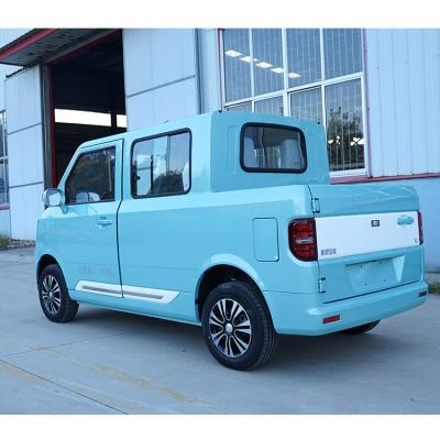 China Fabric 120 Double Chain Tier 4 Seat Rhd Mini Electric Cars Made In China Pickup Cargo Truck (KM) 3490*1465*1685mm For Sale for sale