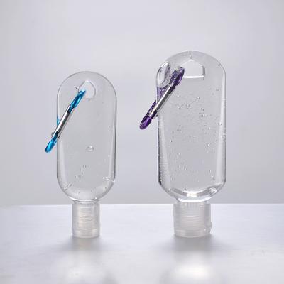 China Portable Plastic Household Products 30ml Gel Lotion Cosmetic Hand Sanitizer Hand Chain Chain Bottle for sale