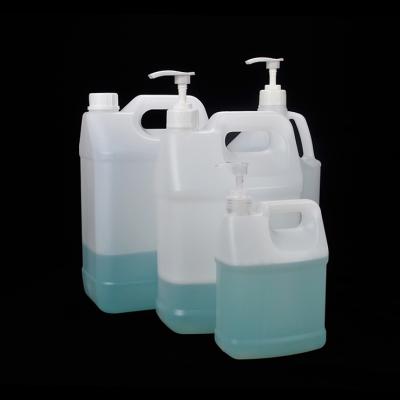 China Household Products HDPE Plastic Empty Pull Down Pump Shampoo Lotion Liquid Soap Dispenser 1 Gallon Bottle for sale