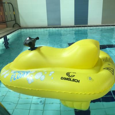 China Outdoor Entertainment GCAMOLECH Summer water toy motorboat float inflatable electric jet ski swimming pool toys motor boat water boat for sale