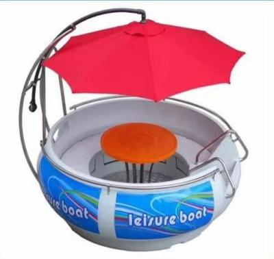 China LLDPE Camoro China Manufacturer rowing boats 12 person florescent light Yacht barbecue boat dining Electric Leisure bbq Donut Boat for sale