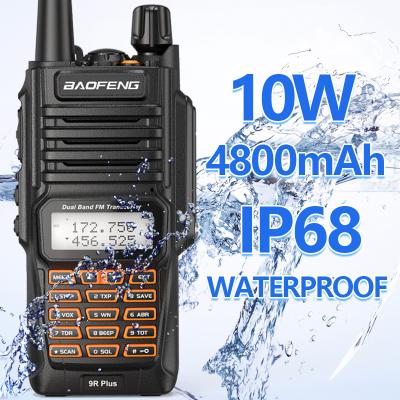 China Waterproof/long range walkie talkie Camoro waterproof IP68 Baofeng UV-9R 50km walkie talkie 10W UV9R plus Upgrade CB Ham radio portable digital mobile radio for sale