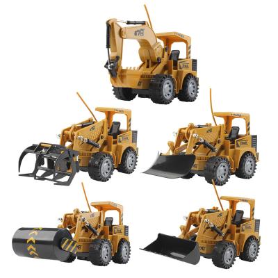 China App-Controlled Camoro 5 Channels RC Bulldozer Alloy Engineering Truck Remote Control Children's Toys for Boys Rc Excavator Toy RC Hobby Battery for sale