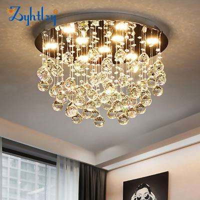 China Modern Luxury Crystal Chandelier Pendant Light Raindrop Lamps Modern Home Decorative Crystal Ceiling Lamp for sale