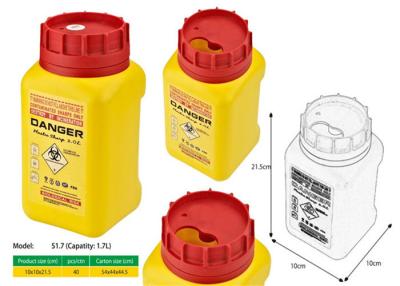 China 1.7 Litre Sharps disposal container, Pocket Sharps Container, Sharps Container  | WinnerCare for sale