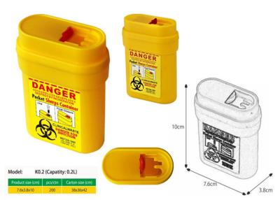 China 0.2 Litre Sharps disposal container, Pocket Sharps Container, Sharps Container  | WinnerCare for sale