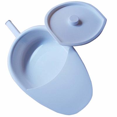 China Plastic Comfort Bedpan with Lid and Holder for Bed Bound Patient ,white, D1 for sale